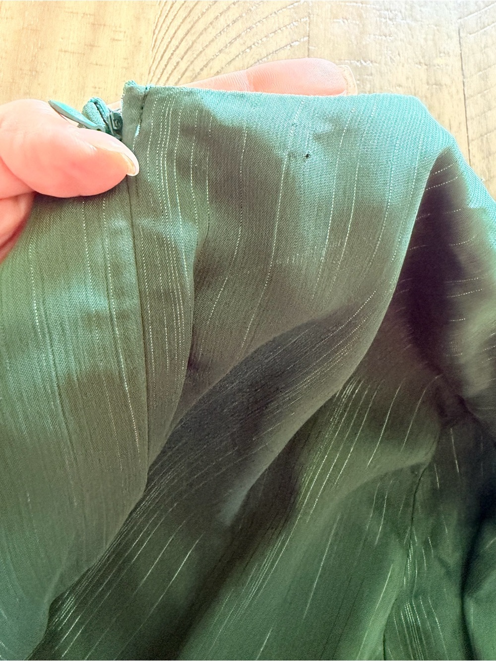 NWT Arula Emerald Green Tiered Ruffle Midi Dress Size A 1X - Picture 10 of 11
